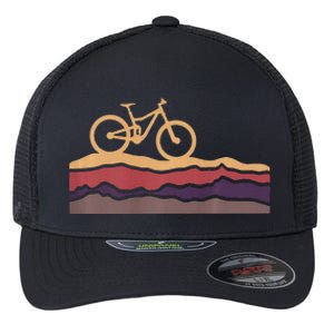 Mountain Bike Southwestern Boho Dessert Mtb Flexfit Unipanel Trucker Cap