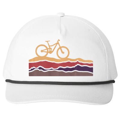 Mountain Bike Southwestern Boho Dessert Mtb Snapback Five-Panel Rope Hat