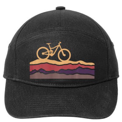 Mountain Bike Southwestern Boho Dessert Mtb 7-Panel Snapback Hat