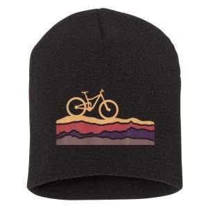 Mountain Bike Southwestern Boho Dessert Mtb Short Acrylic Beanie