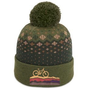 Mountain Bike Southwestern Boho Dessert Mtb The Baniff Cuffed Pom Beanie