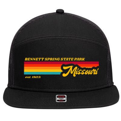 Missouri Bennett Spring State Park 7 Panel Mesh Trucker Snapback Hat