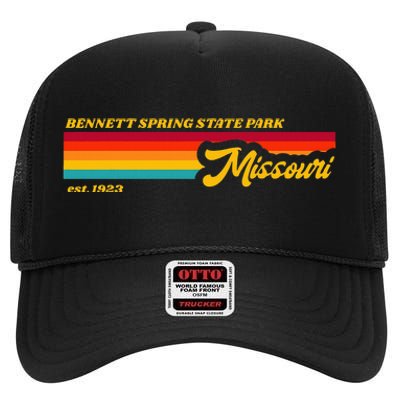 Missouri Bennett Spring State Park High Crown Mesh Back Trucker Hat