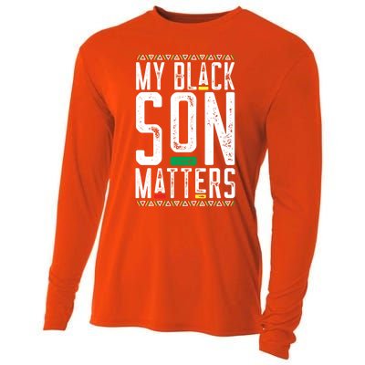 My Black Son Matters Black African American Lives Matter Cute Gift Cooling Performance Long Sleeve Crew