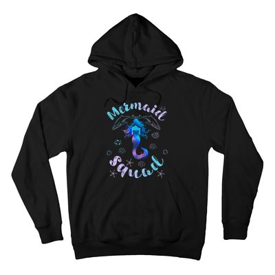 Mermaid Birthday Squad Party Matching Hoodie