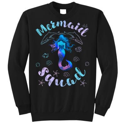 Mermaid Birthday Squad Party Matching Sweatshirt