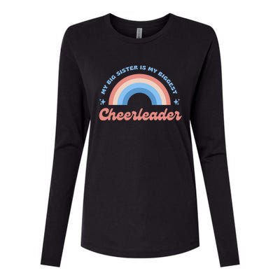 My Big Sister Is My Biggest Cheerleader Womens Cotton Relaxed Long Sleeve T-Shirt