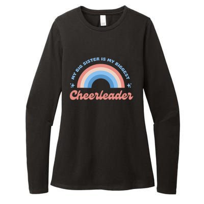 My Big Sister Is My Biggest Cheerleader Womens CVC Long Sleeve Shirt