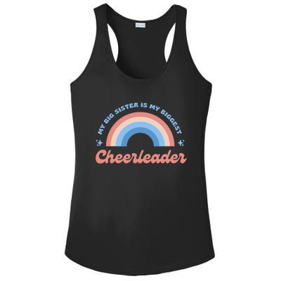 My Big Sister Is My Biggest Cheerleader Ladies PosiCharge Competitor Racerback Tank