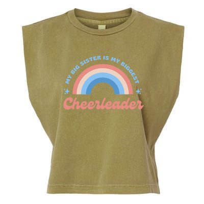 My Big Sister Is My Biggest Cheerleader Garment-Dyed Women's Muscle Tee