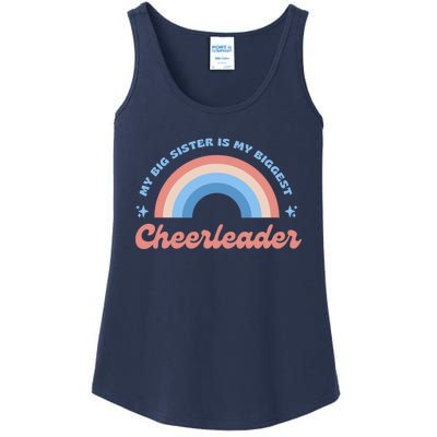 My Big Sister Is My Biggest Cheerleader Ladies Essential Tank