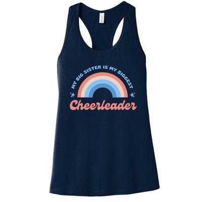 My Big Sister Is My Biggest Cheerleader Women's Racerback Tank