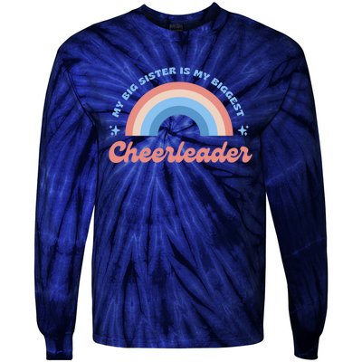 My Big Sister Is My Biggest Cheerleader Tie-Dye Long Sleeve Shirt