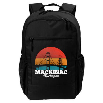 Mackinac Bridge Souvenir Mackinaw Island Retro Michigan Backpack