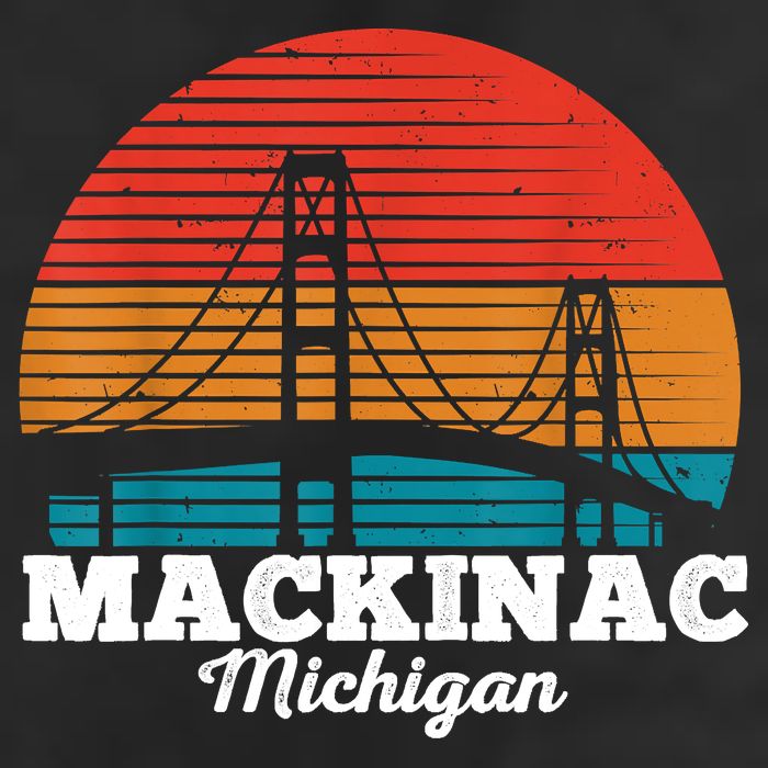 Mackinac Bridge Souvenir Mackinaw Island Retro Michigan Adult Drive Performance Visor