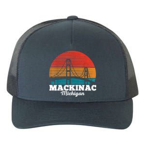 Mackinac Bridge Souvenir Mackinaw Island Retro Michigan Yupoong Adult 5-Panel Trucker Hat