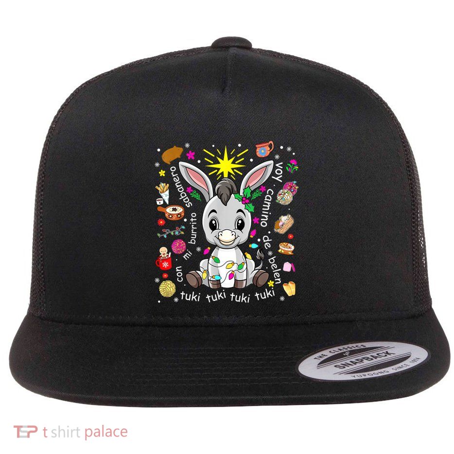 Mi Burrito Sabanero Mexican Christmas Donkey Spanish Xmas Flatbill Hat
