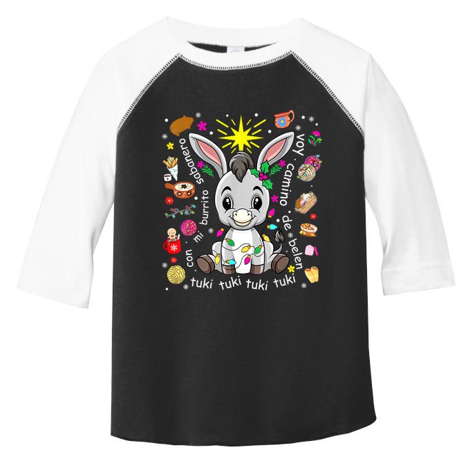 Mi Burrito Sabanero Mexican Christmas Donkey Spanish Xmas Toddler Fine Jersey T-Shirt