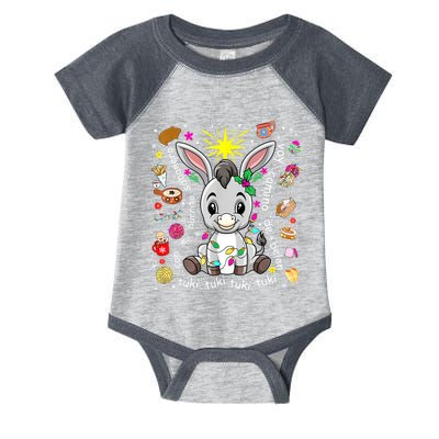 Mi Burrito Sabanero Mexican Christmas Donkey Spanish Xmas Infant Baby Jersey Bodysuit