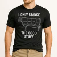 Mens BBQ Smoker For Men I Only Smoke The Good Stuff Cooling Performance Crew T-Shirt