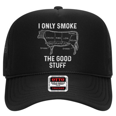 Mens BBQ Smoker For Men I Only Smoke The Good Stuff Trucker Hat