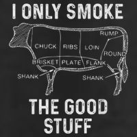Mens BBQ Smoker For Men I Only Smoke The Good Stuff Golf Towel