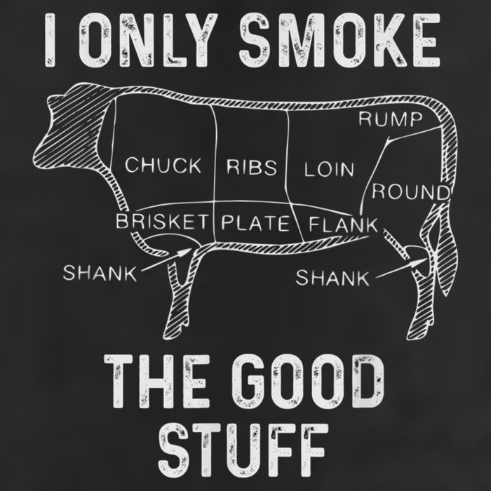 Mens BBQ Smoker For Men I Only Smoke The Good Stuff Golf Towel