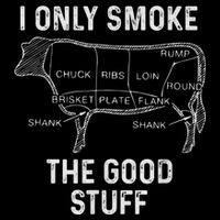 Mens BBQ Smoker For Men I Only Smoke The Good Stuff Wool Snapback Cap