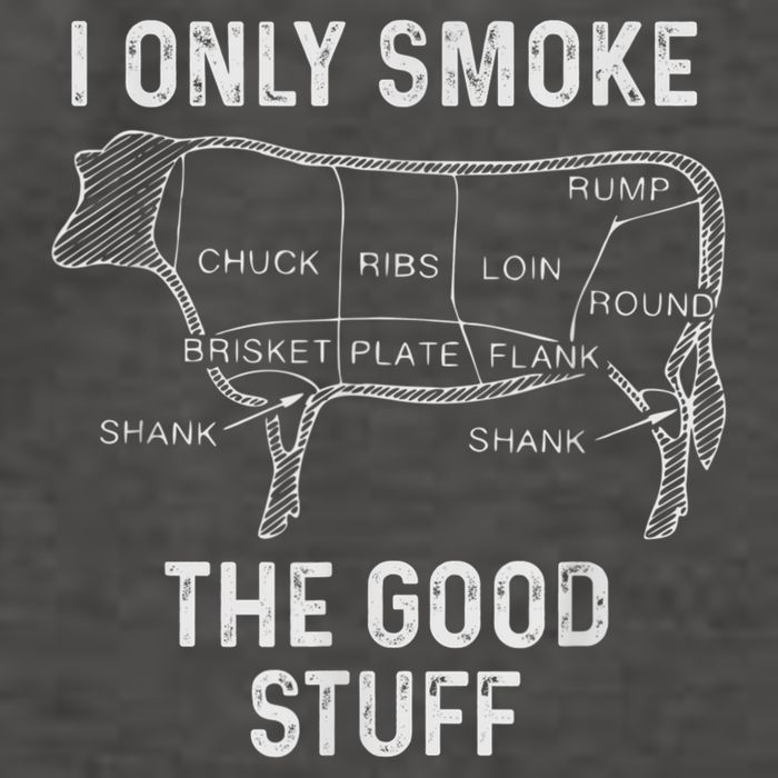 Mens BBQ Smoker For Men I Only Smoke The Good Stuff Vector Backpack