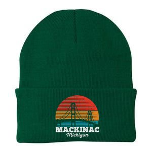 Mackinac Bridge Souvenir Mackinaw Island Retro Michigan Knit Cap Winter Beanie