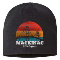 Mackinac Bridge Souvenir Mackinaw Island Retro Michigan Sustainable Beanie