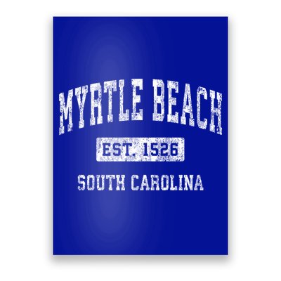 Myrtle Beach South Carolina Sc Vintage Established Sports Gift Poster