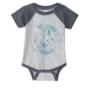 Mermaid Birthday Squad Party Matching Family Mermaid Lovers Infant Baby Jersey Bodysuit