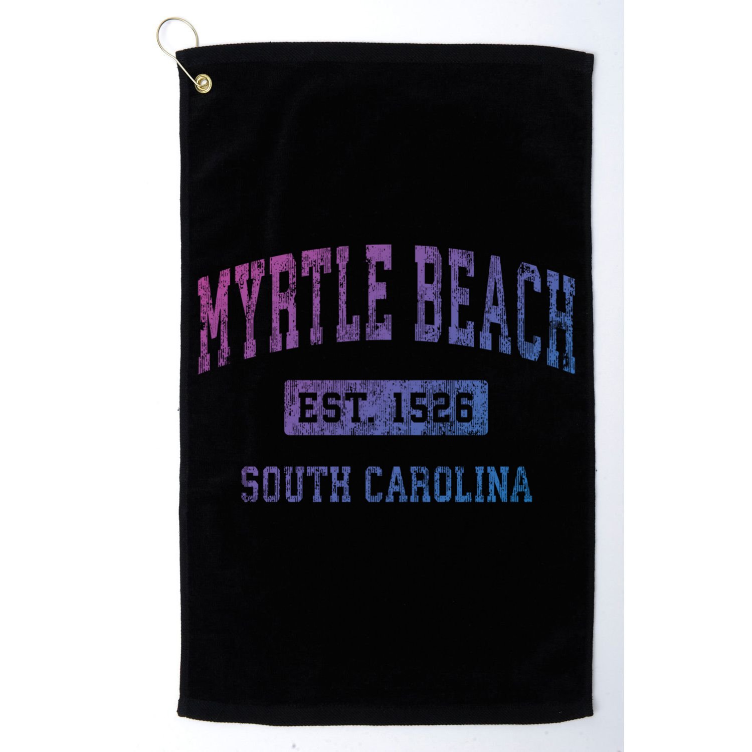 Myrtle Beach South Carolina Sc Vintage Established Sports Gift Golf Towel