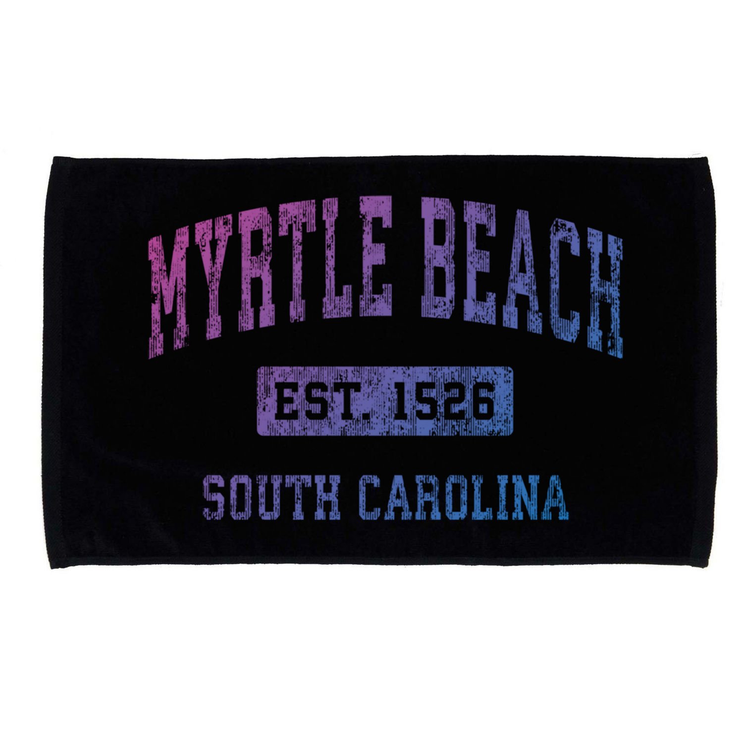 Myrtle Beach South Carolina Sc Vintage Established Sports Gift Microfiber Hand Towel