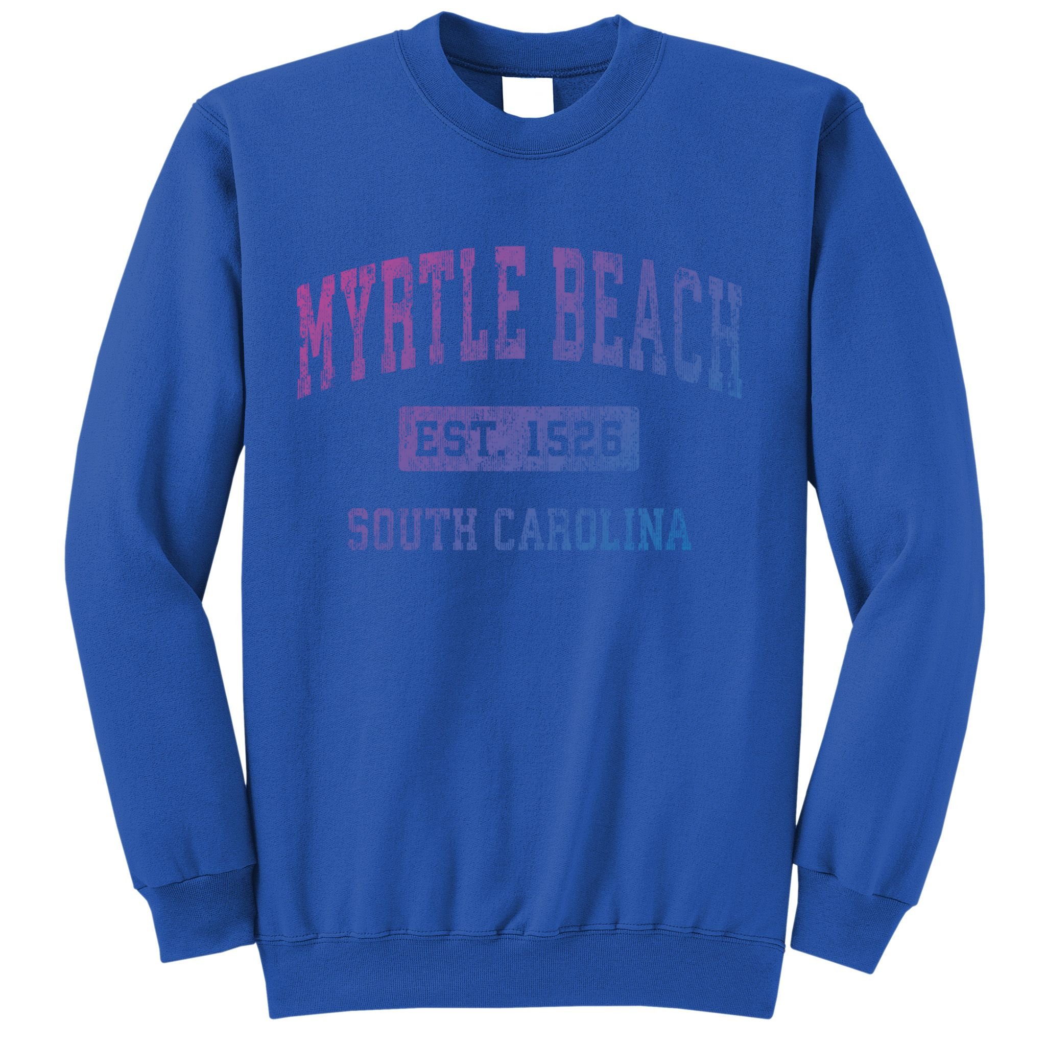 Myrtle Beach South Carolina Sc Vintage Established Sports Gift Sweatshirt