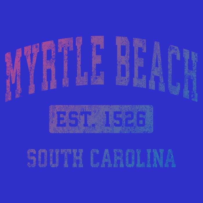 Myrtle Beach South Carolina Sc Vintage Established Sports Gift T-Shirt