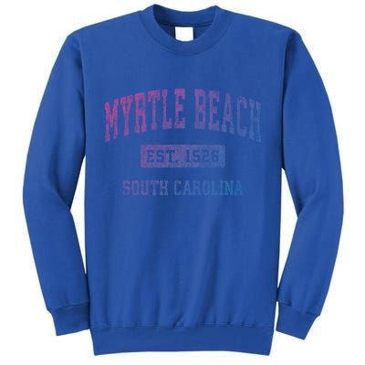 Myrtle Beach South Carolina Sc Vintage Established Sports Gift Tall Sweatshirt
