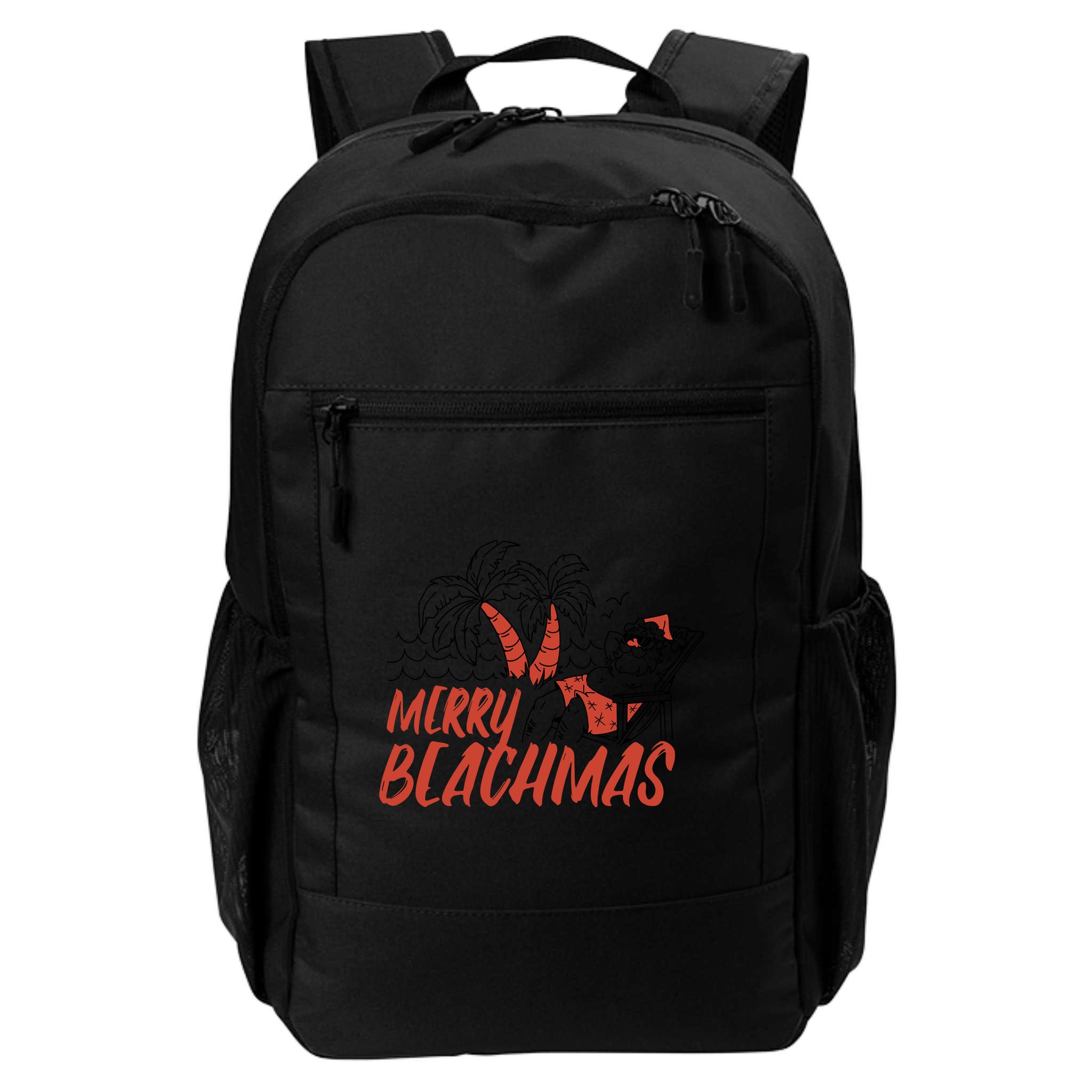 Merry Beachmas Santa Claus Vacation Backpack