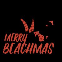 Merry Beachmas Santa Claus Vacation Zip Tote Bag