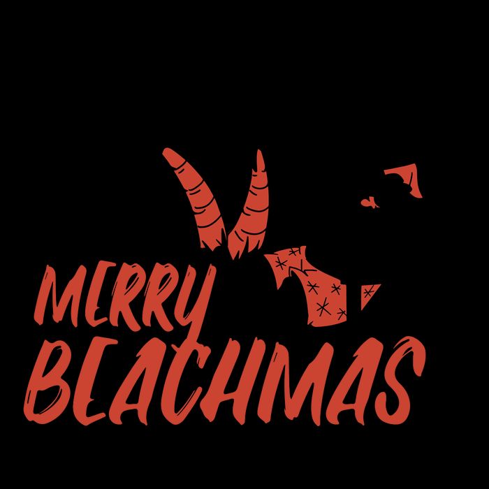 Merry Beachmas Santa Claus Vacation Zip Tote Bag