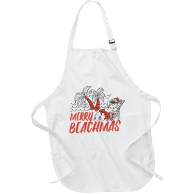 Merry Beachmas Santa Claus Vacation Apron