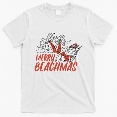 Merry Beachmas Santa Claus Vacation T-Shirt