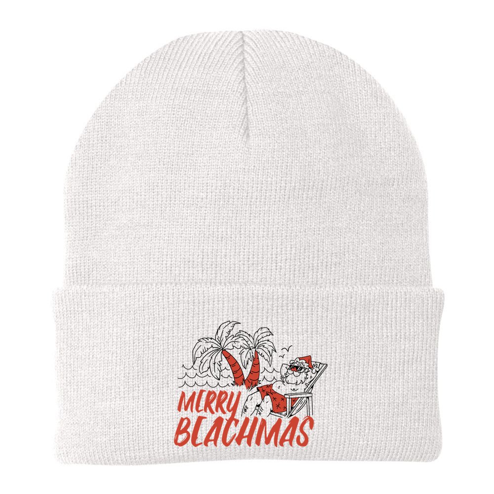 Merry Beachmas Santa Claus Vacation Beanie