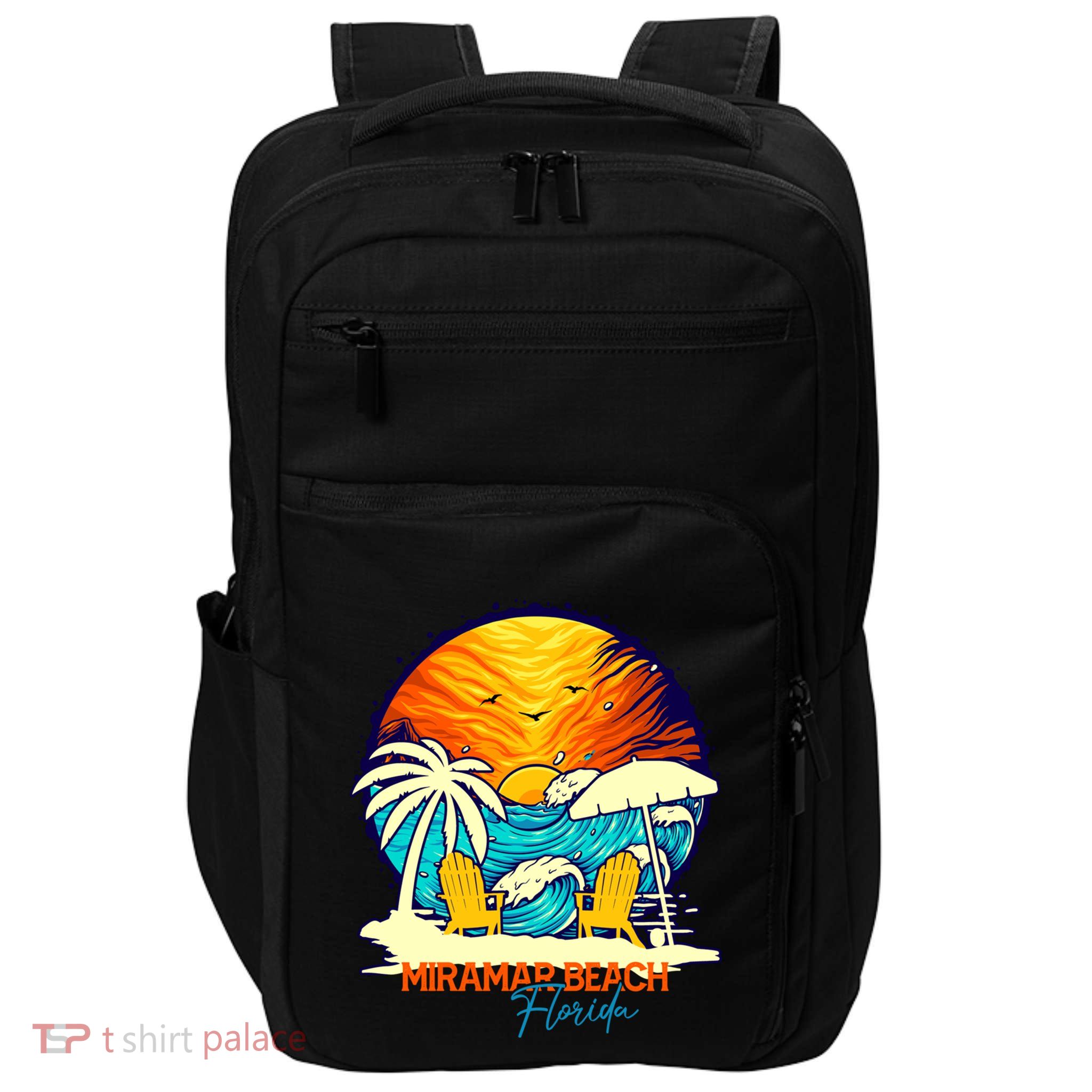 Miramar Beach Sunset Florida Vacation Couples Family Group Cute Gift Impact Tech Backpack
