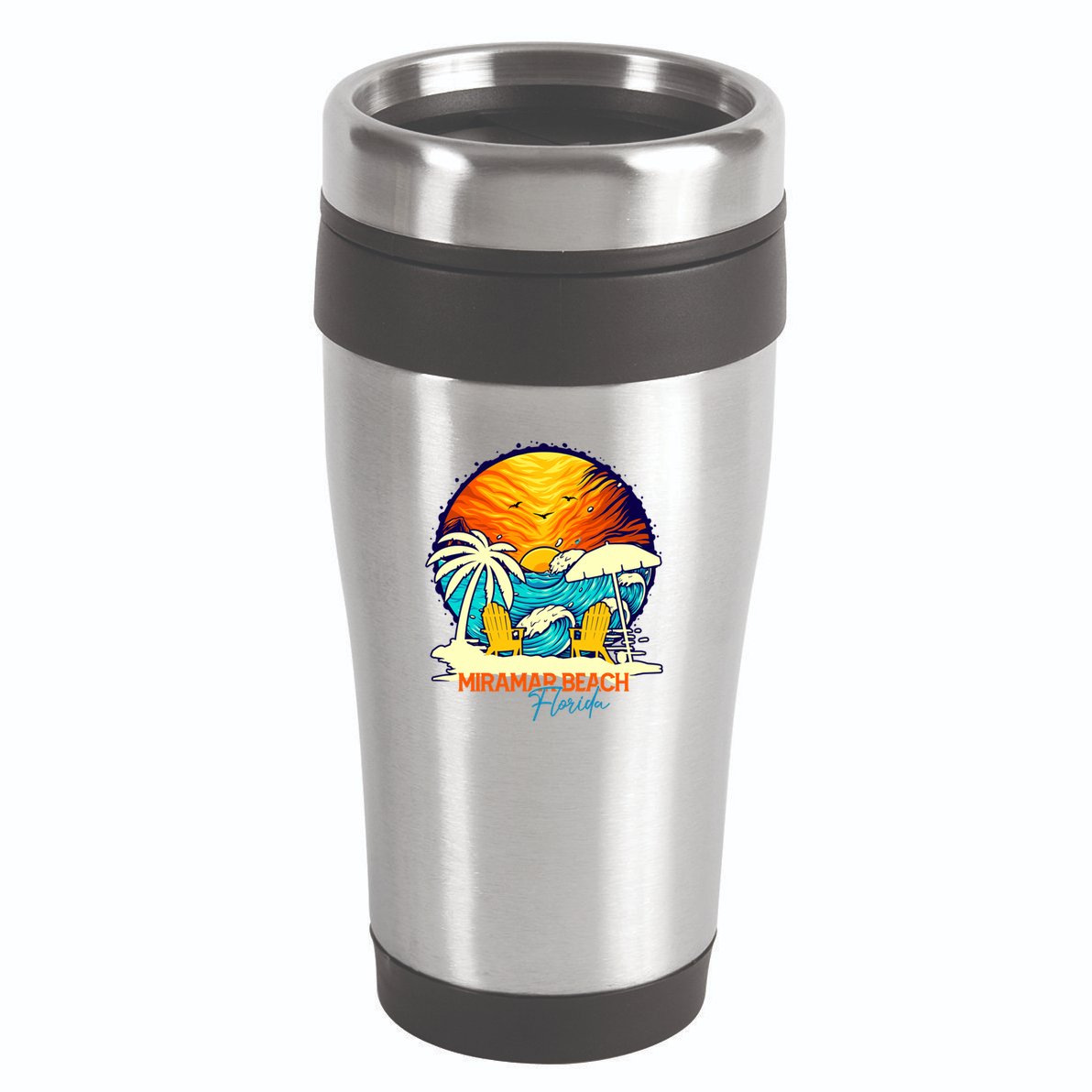Miramar Beach Sunset Florida Vacation Couples Family Group Cute Gift 16oz Travel Tumbler