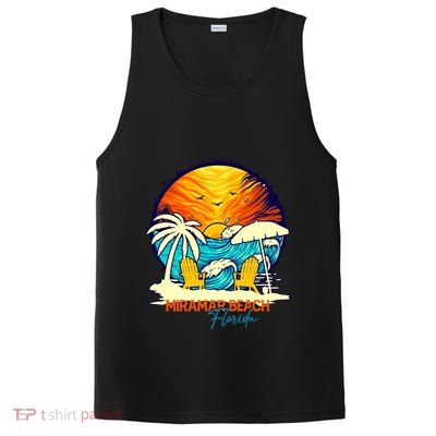 Miramar Beach Sunset Florida Vacation Couples Family Group Cute Gift PosiCharge Competitor Tank