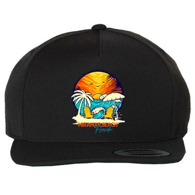 Miramar Beach Sunset Florida Vacation Couples Family Group Cute Gift Wool Snapback Cap
