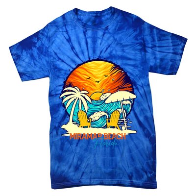 Miramar Beach Sunset Florida Vacation Couples Family Group Cute Gift Tie-Dye T-Shirt