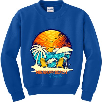 Miramar Beach Sunset Florida Vacation Couples Family Group Cute Gift Kids Sweatshirt